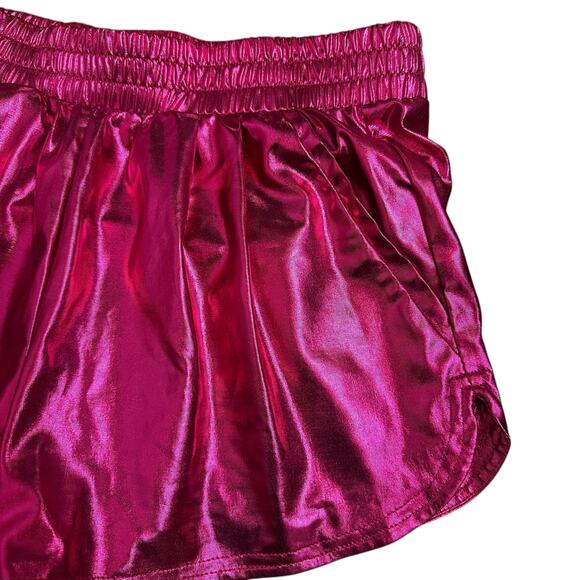Metallic Hot Pink Short Shorts, Woman’s Size S - Picture 6 of 10